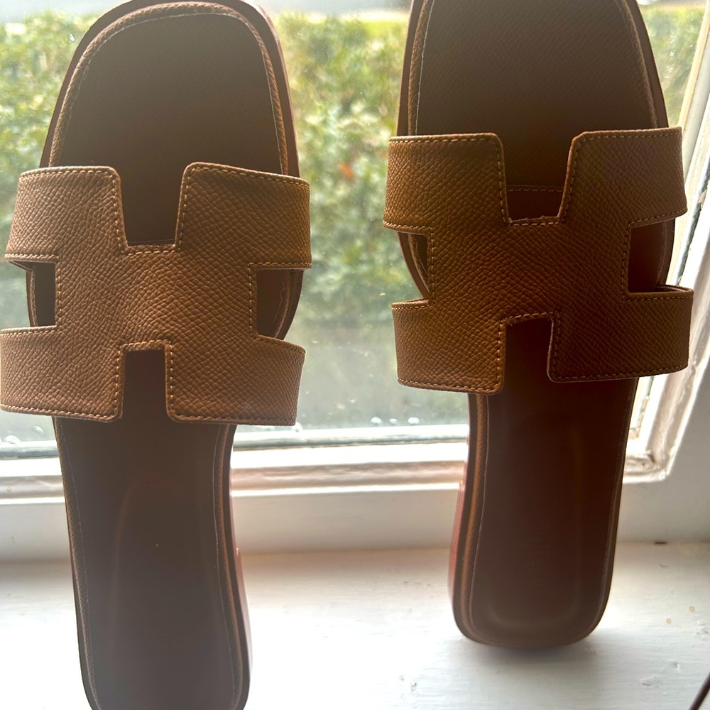 Size 10 shoes (size 42 but fit a little snug) brown sandals